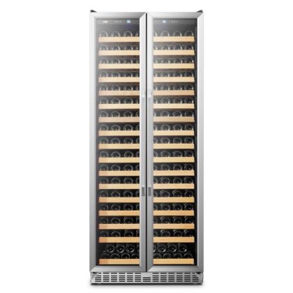 LUXURY 257 BOTTLES DUAL DOOR WINE COOLER