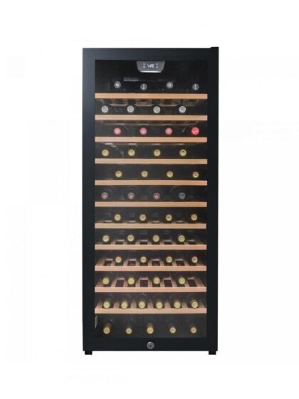 94 Bottle Free-Standing Wine Cooler in Black
