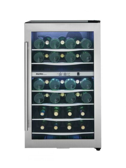 38 Bottle Free-Standing Wine Cooler in Stainless Steel
