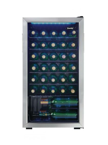 36 Bottle Free-Standing Wine Cooler in Stainless Steel