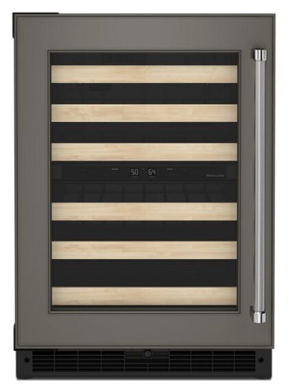 24" Panel-Ready Undercounter Wine Cellar with Wood-Front Racks