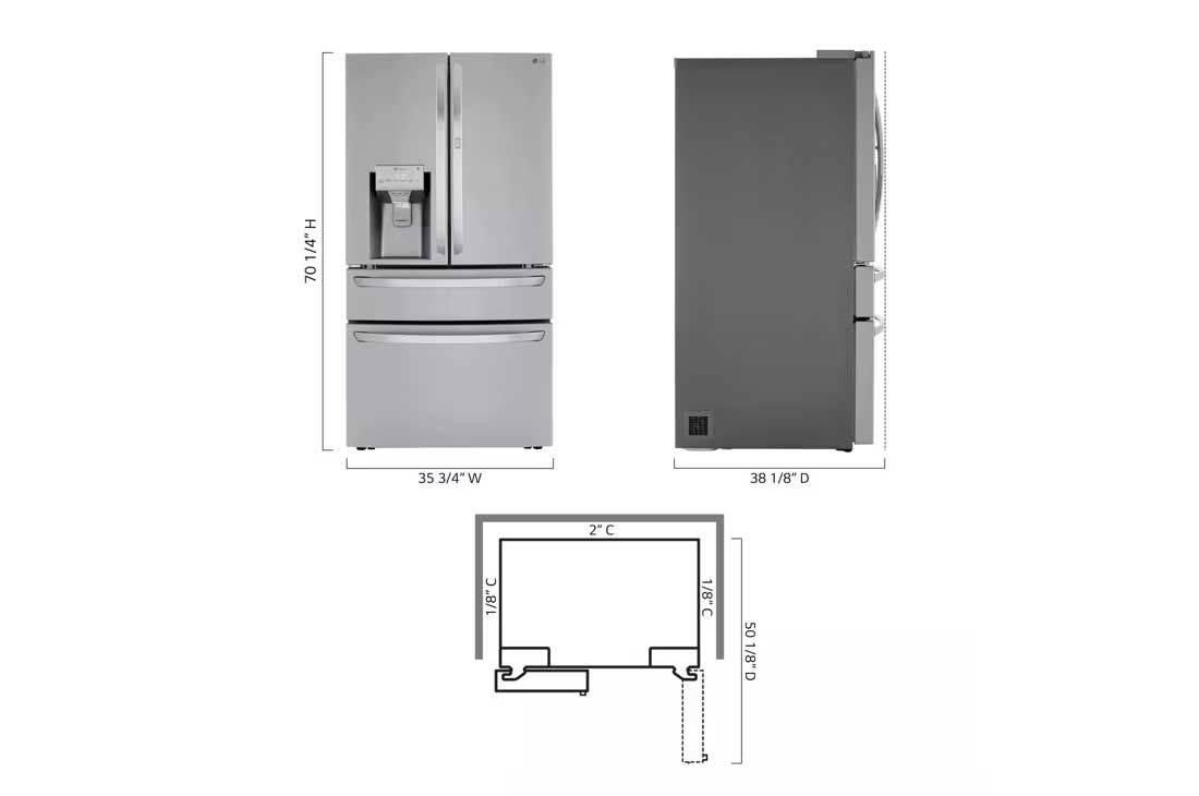 36-inch Wide InstaView® French Door Refrigerator - 30 cu. ft. - Image 2