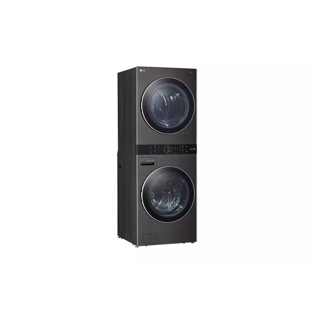 LG WKEX200HBA Single Unit Front Load WashTower with Center Control (Electric) – Open Box