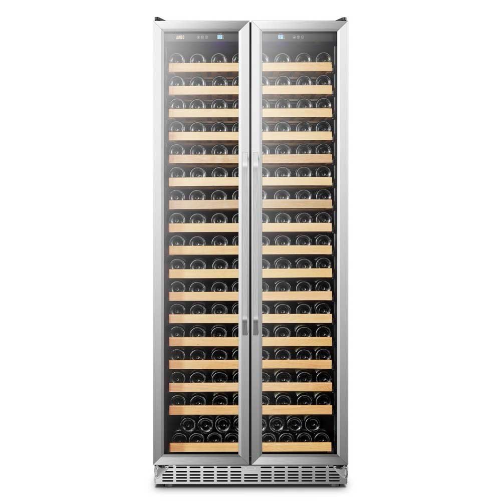 LUXURY 257 BOTTLES DUAL DOOR WINE COOLER