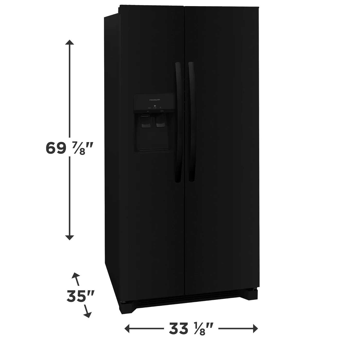 22 Cu. Ft. 33″ Standard-Depth Side-by-Side Refrigerator - photo 2