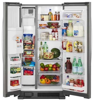 36-inch Wide Side-by-Side Refrigerator – 24 cu. ft. - photo 2