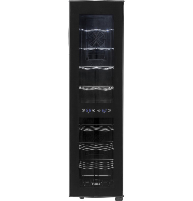 Haier HVTEC18DABS 18 bottles 18-Bottle Dual-Zone Thermoelectric Wine Cellar - photo 3
