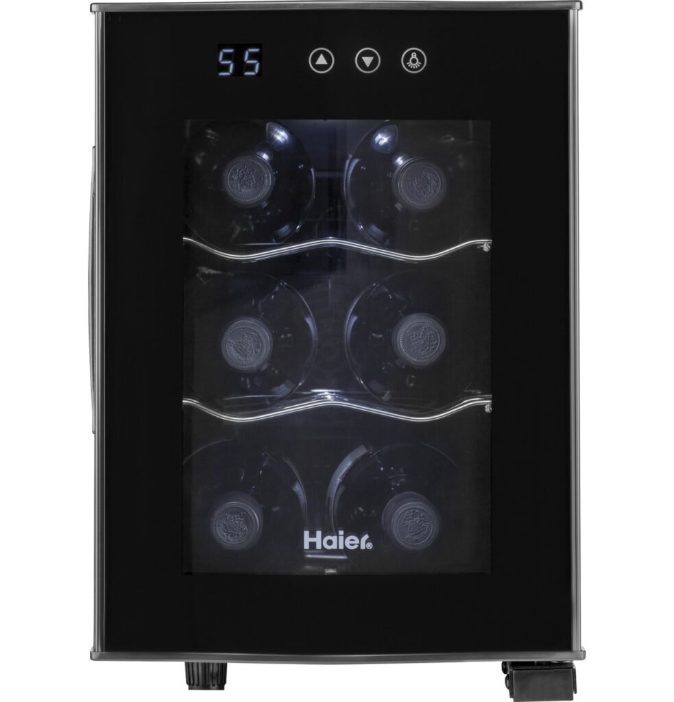 Haier HVTEC06ABS 6 bottles 6-Bottle Thermoelectric Wine Cellar