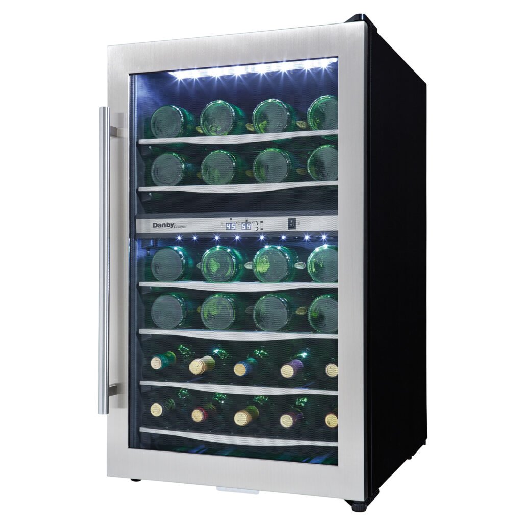 Danby DWC040A3BSSDD 38 bottles / 4.0 cu. ft. Dual-Zone Wine Cooler - photo 2