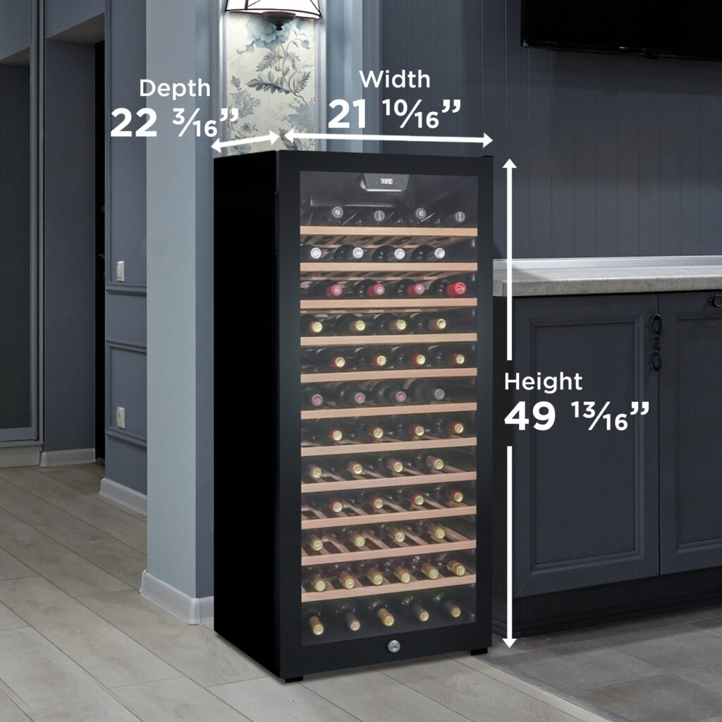 Danby DWC94L1B 94 bottles / 8.4 cu. ft. Free-Standing Wine Cooler - photo 6