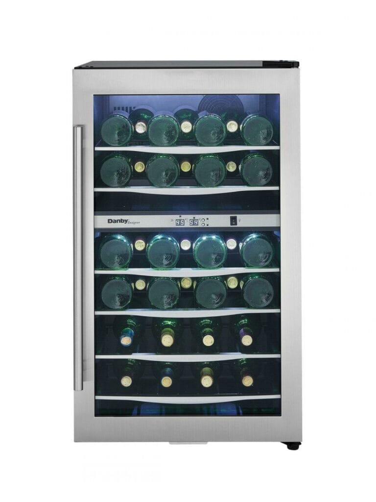 Danby DWC040A3BSSDD 38 bottles / 4.0 cu. ft. Dual-Zone Wine Cooler