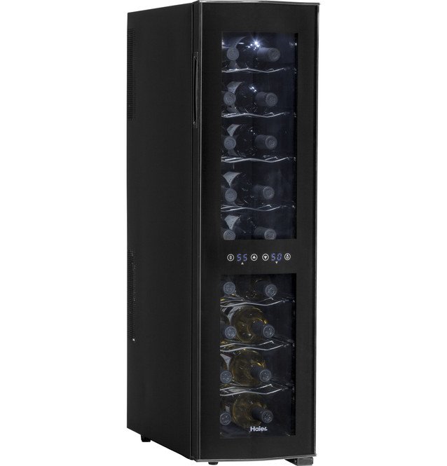 Haier HVTEC18DABS 18 bottles 18-Bottle Dual-Zone Thermoelectric Wine Cellar - photo 5