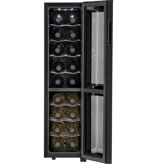 Haier HVTEC18DABS 18 bottles 18-Bottle Dual-Zone Thermoelectric Wine Cellar - photo 2