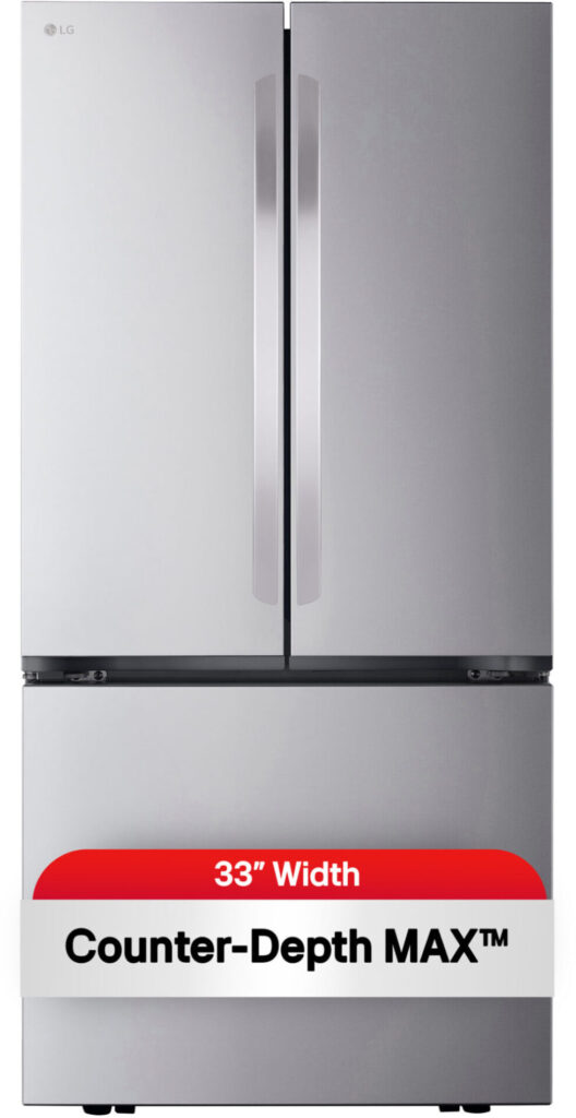 LG LF21G6200S 21 cu. ft. 33-Inch Counter-Depth MAX French Door Smart Refrigerator – Open Box