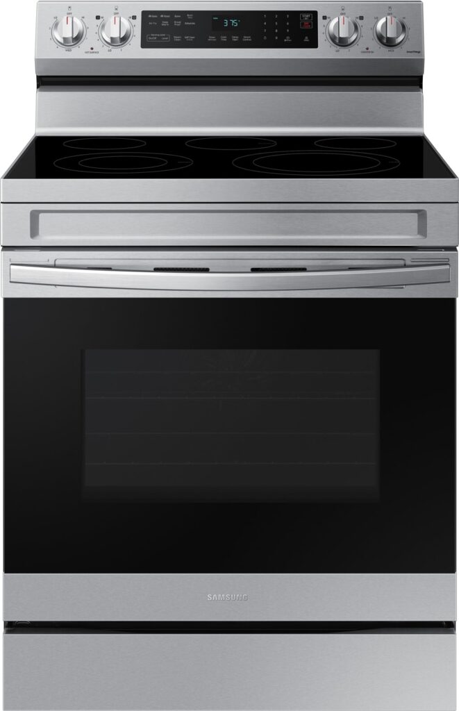 Samsung NE63A6511SS 6.3 cu. ft. Smart Freestanding Electric Range with No-Preheat Air Fry – Open Box