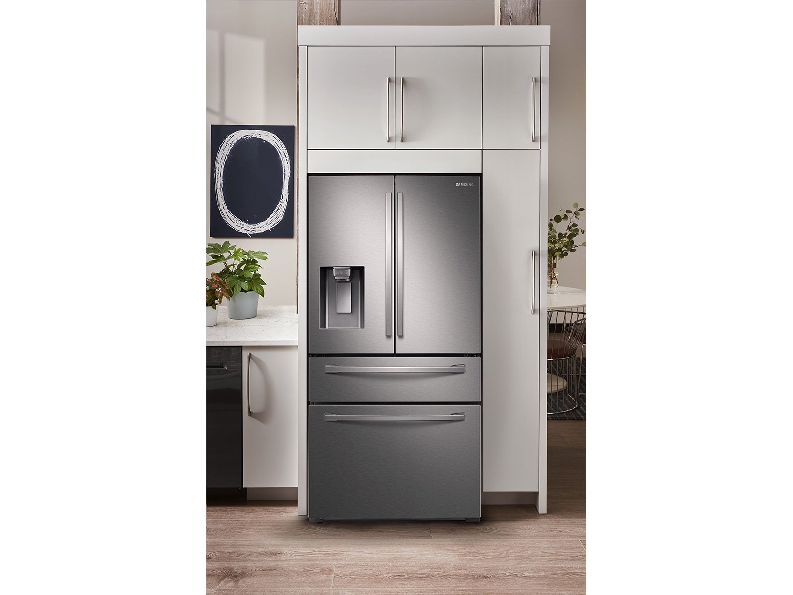 Samsung RF28R7201SR 28 cu. ft. 4-Door French Door Refrigerator with FlexZone Drawer – Scratch & Dent - photo 5